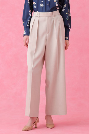 アナイ/ANAYIの【予約販売】【セットアップ対象商品】オックスストレッチタックワイドパンツ(110600/110601)