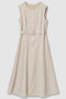 【予約販売】【セットアップ対象商品】オックスストレッチベルテッドワンピース アナイ/ANAYI ベージュ
