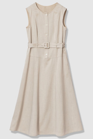 アナイ/ANAYIの【予約販売】【セットアップ対象商品】オックスストレッチベルテッドワンピース(110500/110503)