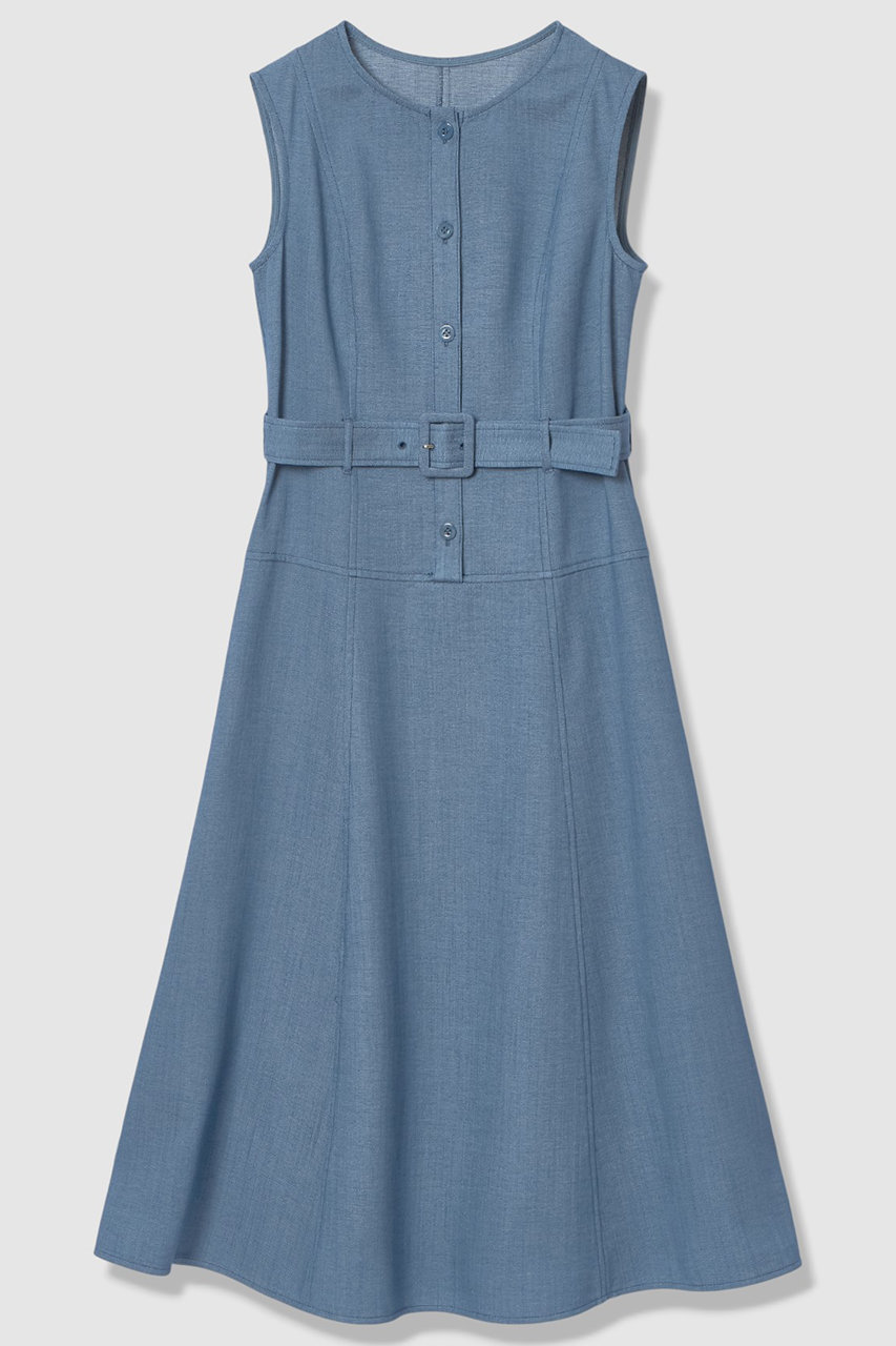 アナイ/ANAYIの【予約販売】【セットアップ対象商品】オックスストレッチベルテッドワンピース(インディゴ/10261114160-66-380)