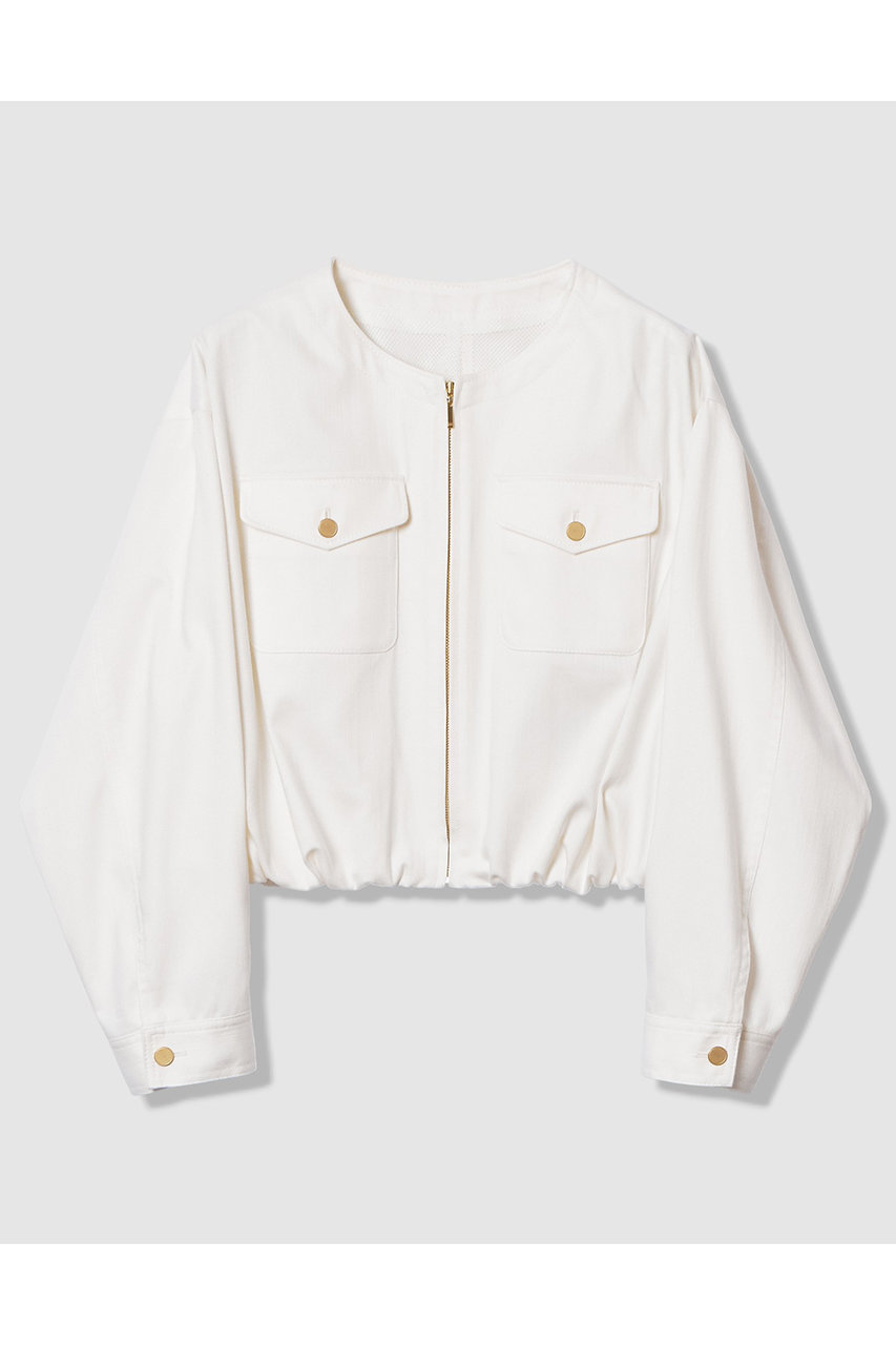 デニムライクバルーンブルゾン