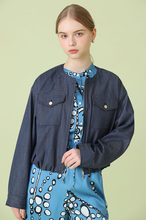 アナイ/ANAYIの【予約販売】デニムライクバルーンブルゾン(110800/110802)