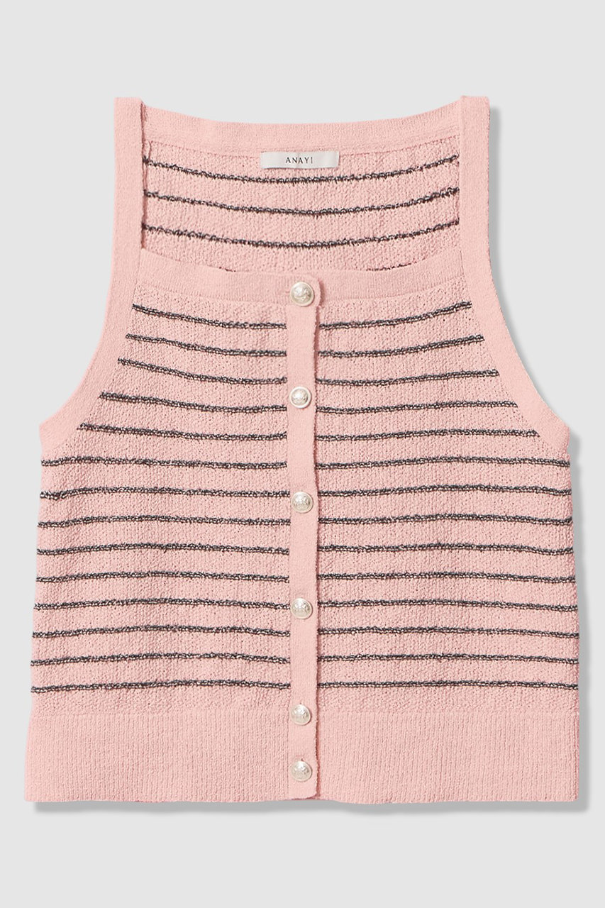 アナイ/ANAYIの【予約販売】パウダーボーダーキャミプルオーバー(ライトピンク/10261816350-95-380)