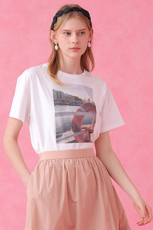 アナイ/ANAYIの【予約販売】コットン天竺フォトプリントＴシャツ(110100/110102)