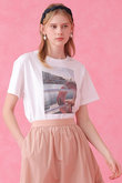 コットン天竺フォトプリントＴシャツ