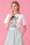コットン天竺フォトプリントＴシャツ アナイ/ANAYI