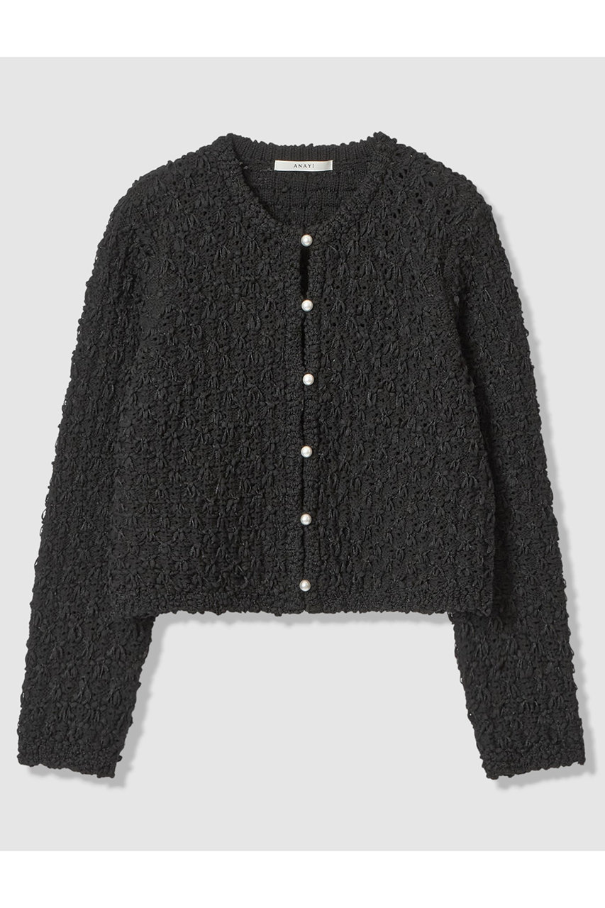 アナイ/ANAYIの【予約販売】ビックスラブスレットカーディガン(ブラック/10261816510-95-380)