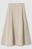 オックスストレッチフレアスカート