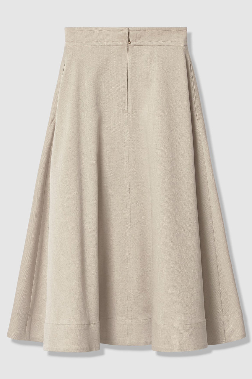 ANAYI アナイ　ベージュ フレアスカート ANAYI(アナイ)｜オックスストレッチフレアスカート/ベージュ の通販