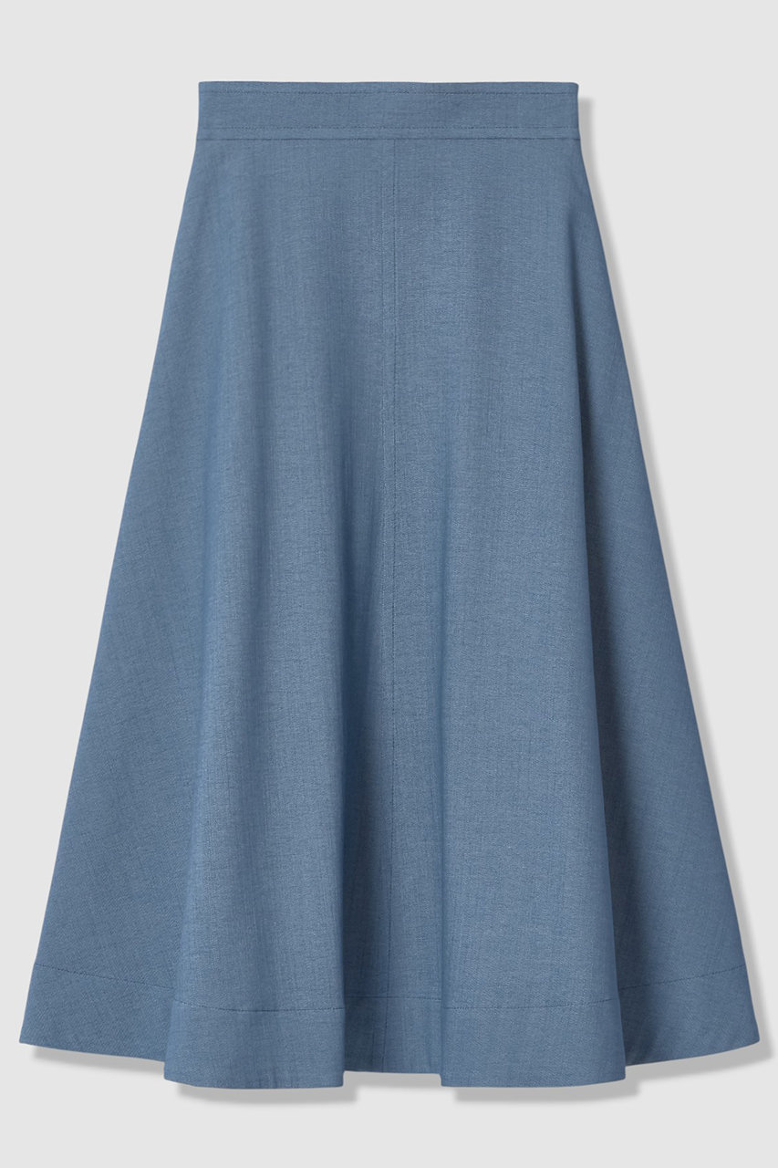 アナイ/ANAYIのオックスストレッチフレアスカート(インディゴ/10261111140-66-380)