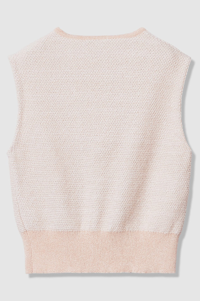 ANAYI(アナイ)｜【予約販売】ミックスツイードジレ/ピンクベージュ の