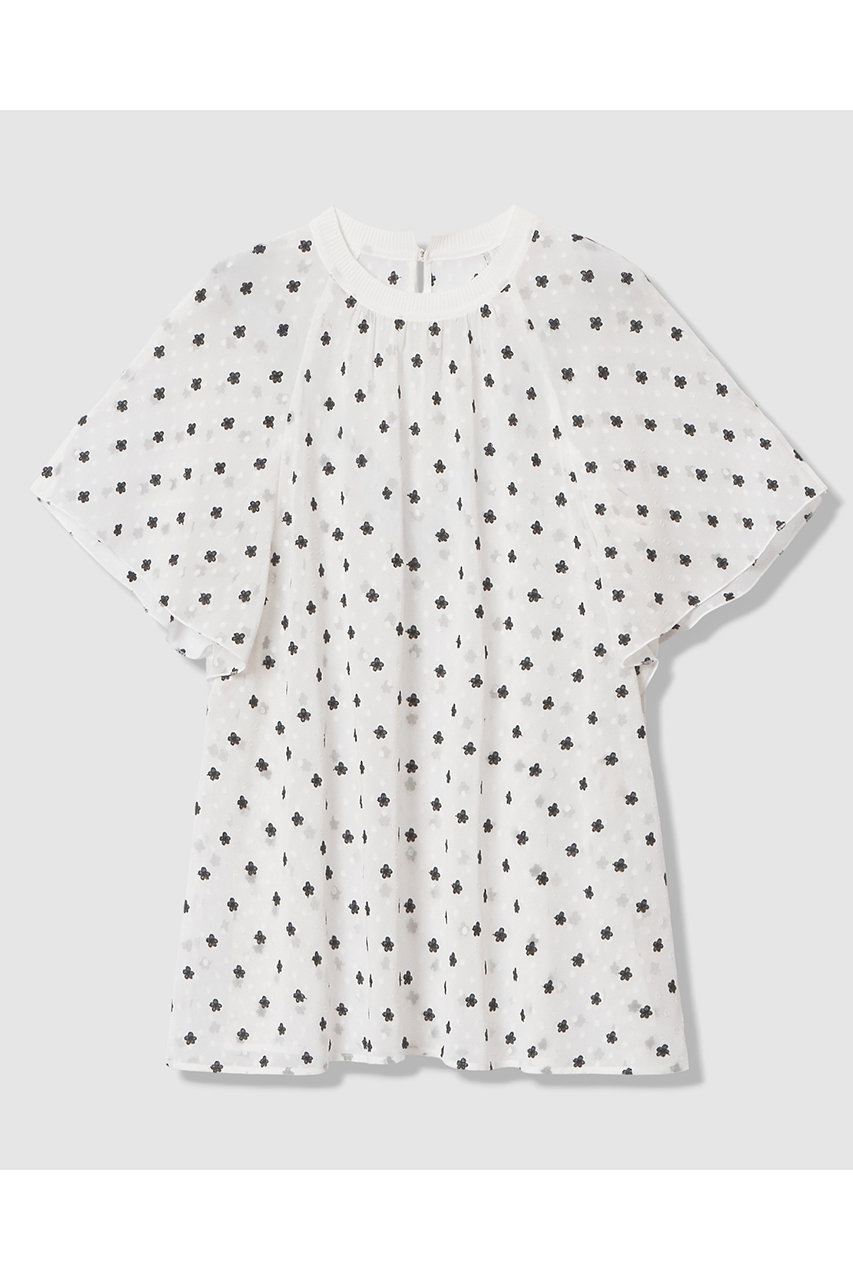 アナイ/ANAYIの【予約販売】フラワー刺繍ドットスリット ブラウス(ホワイト/10261713340-95-380)