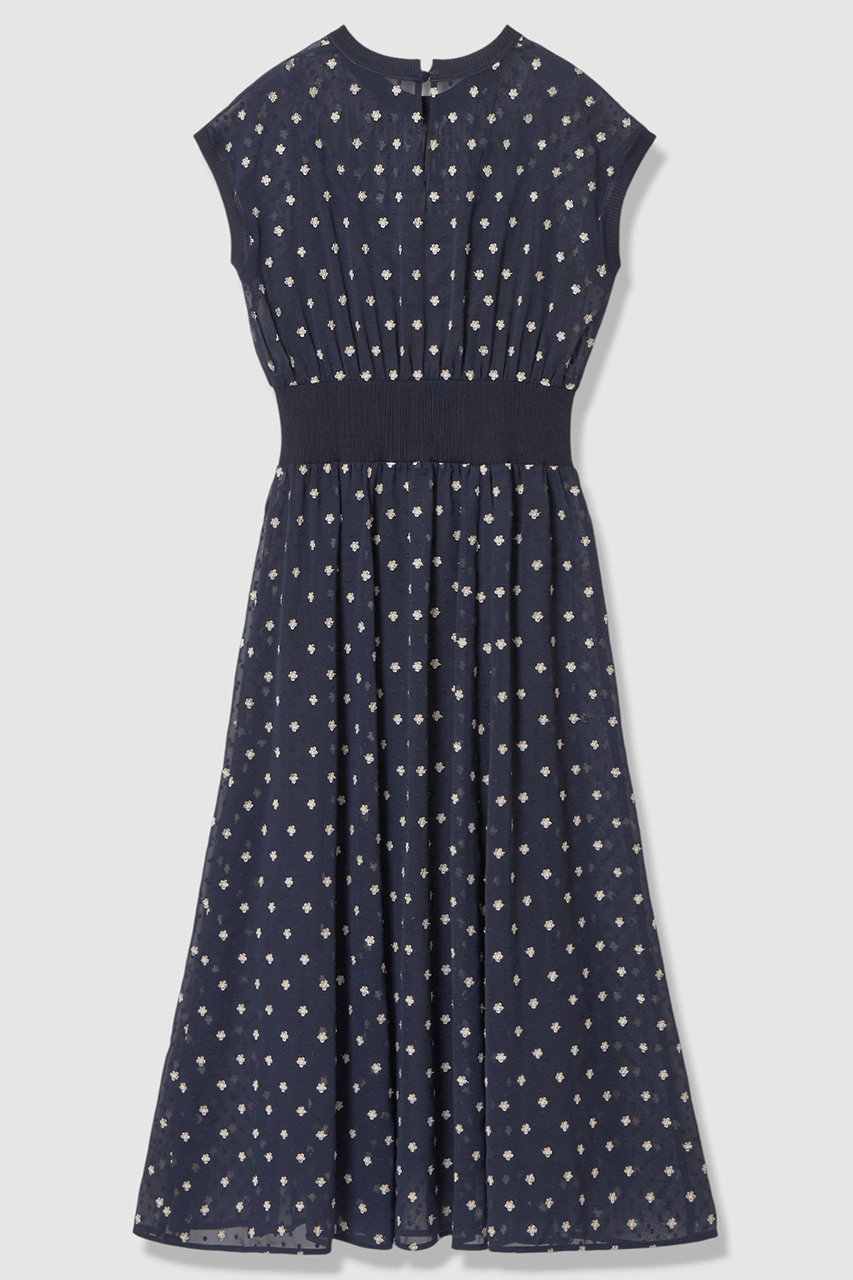 ANAYI(アナイ)｜【予約販売】フラワー刺繍ドットフレア ワンピース