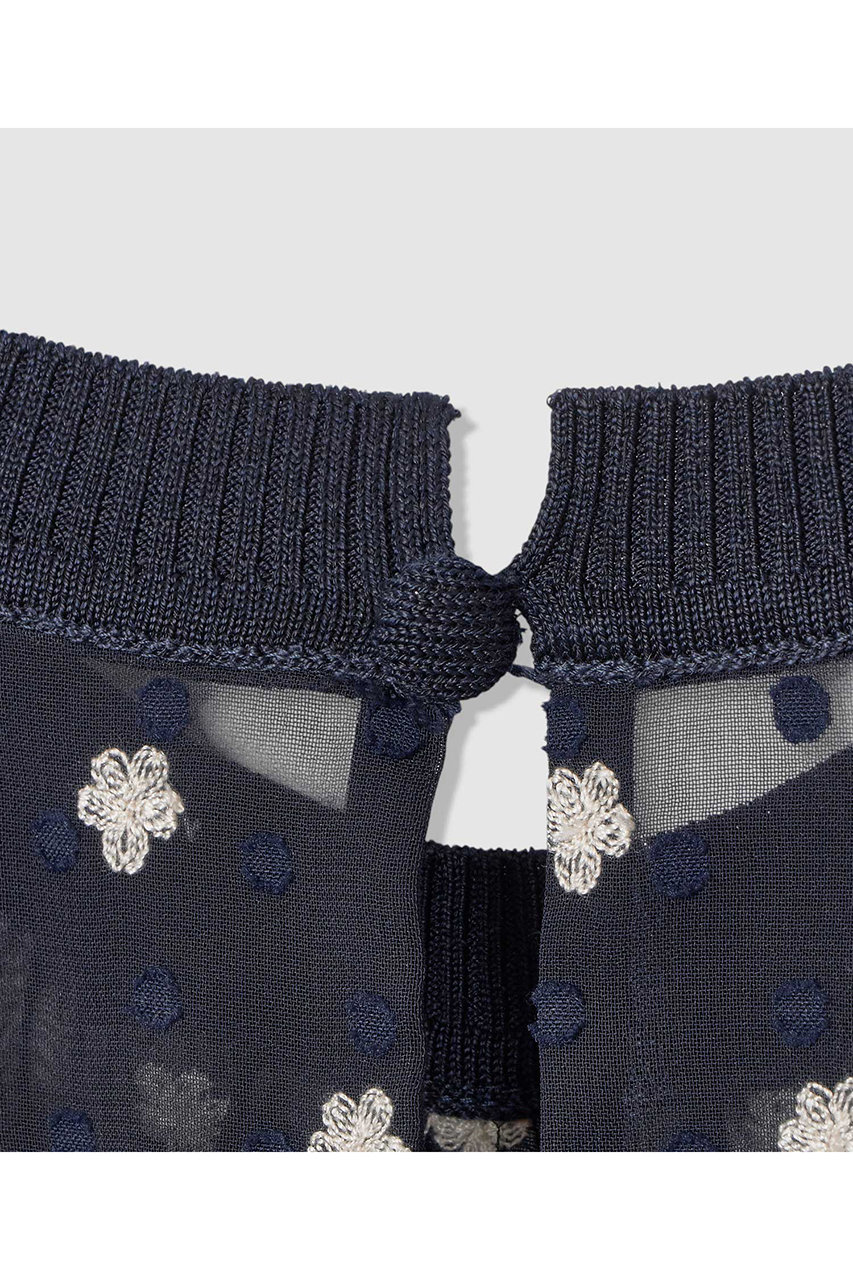 ANAYI(アナイ)｜【予約販売】フラワー刺繍ドットフレア ワンピース