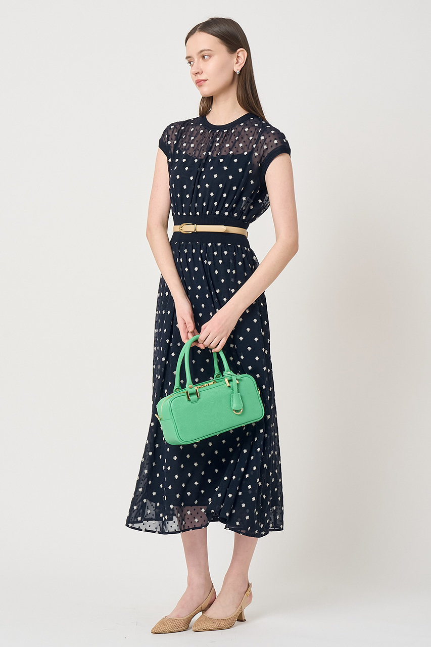 ANAYI(アナイ)｜【予約販売】フラワー刺繍ドットフレア ワンピース