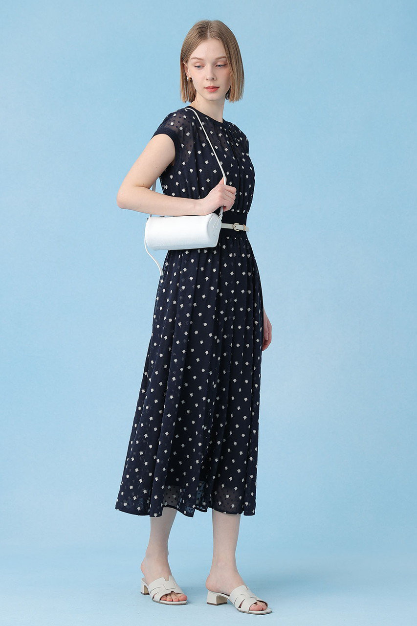ANAYI(アナイ)｜【予約販売】フラワー刺繍ドットフレア ワンピース