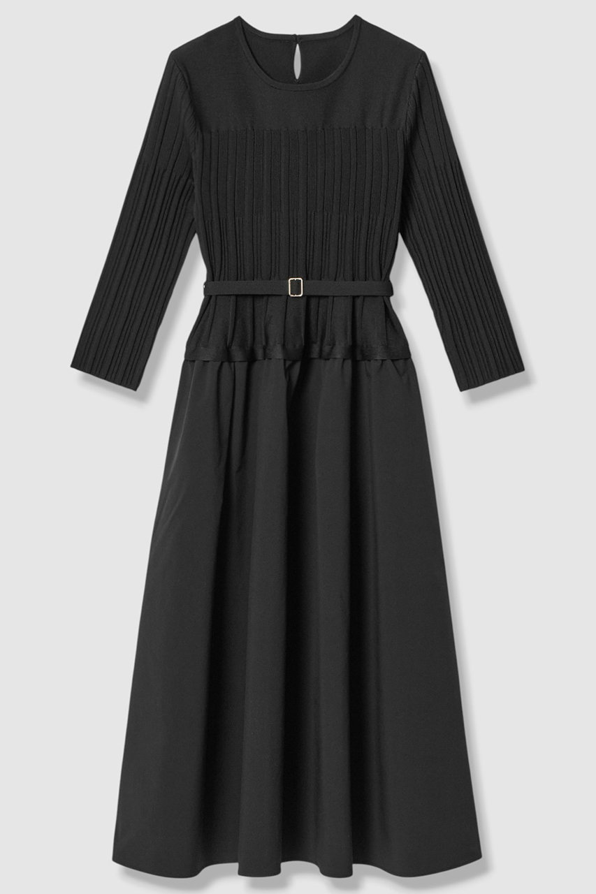 アナイ/ANAYIのタフタドッキング ワンピース(ブラック/10261714270-95-380)