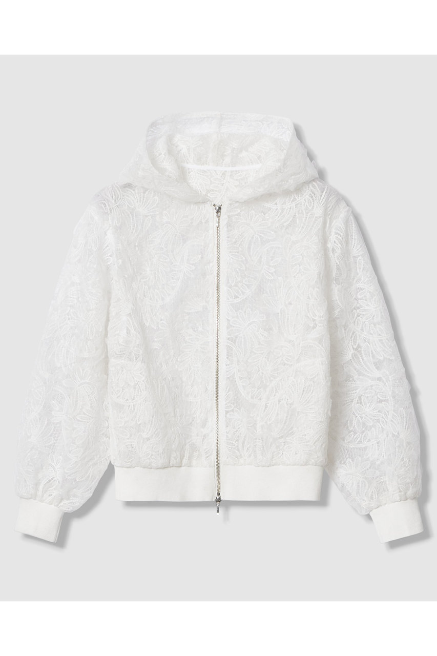 チュールコードレースフーディブルゾン