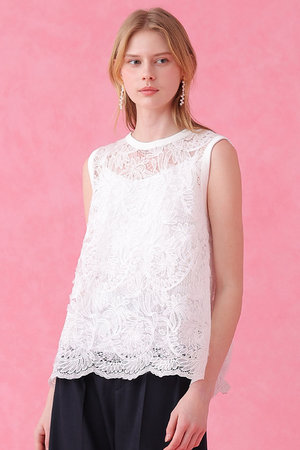 アナイ/ANAYIの【予約販売】チュールコードレース プルオーバー(110400/110401)