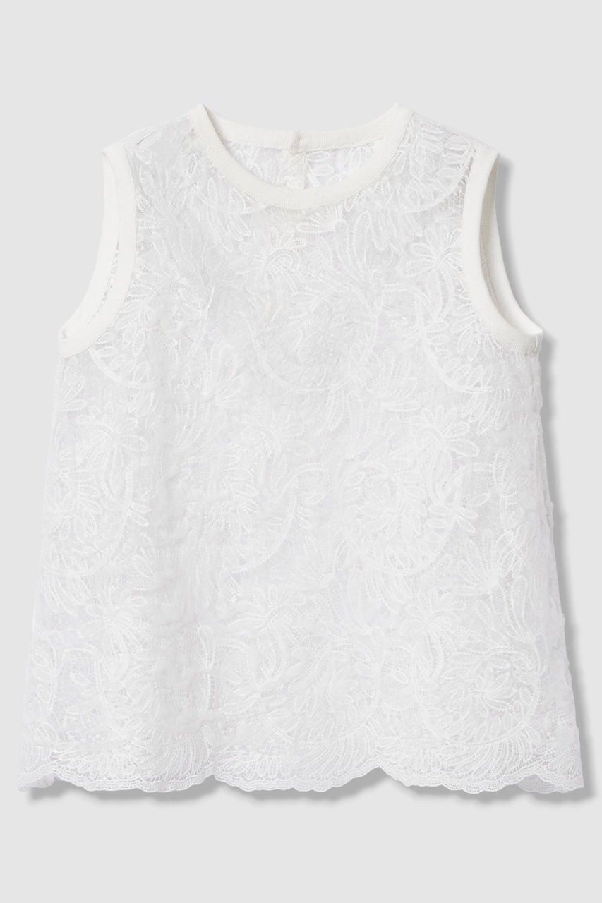 アナイ/ANAYIの【予約販売】チュールコードレース プルオーバー(ホワイト/10261816680-65-380)