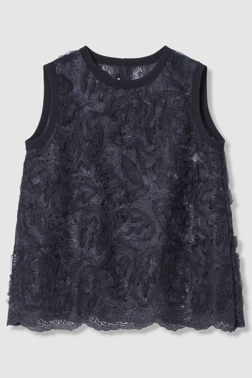 アナイ/ANAYIの【予約販売】チュールコードレース プルオーバー(ネイビー/10261816680-65-380)