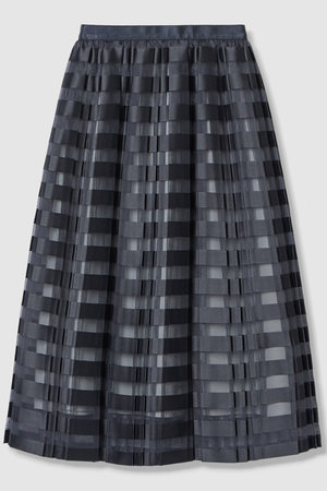 アナイ/ANAYIの【予約販売】ボーダージャガードプリーツ スカート(110700/110703)