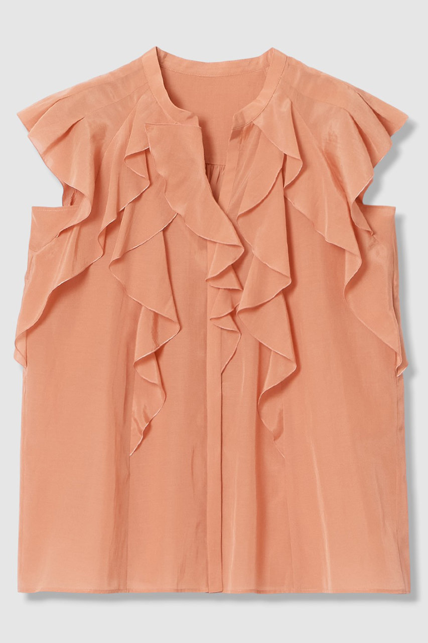 アナイ/ANAYIの【予約販売】ライトローンラッフル ブラウス(コーラル/10261713400-73-380)