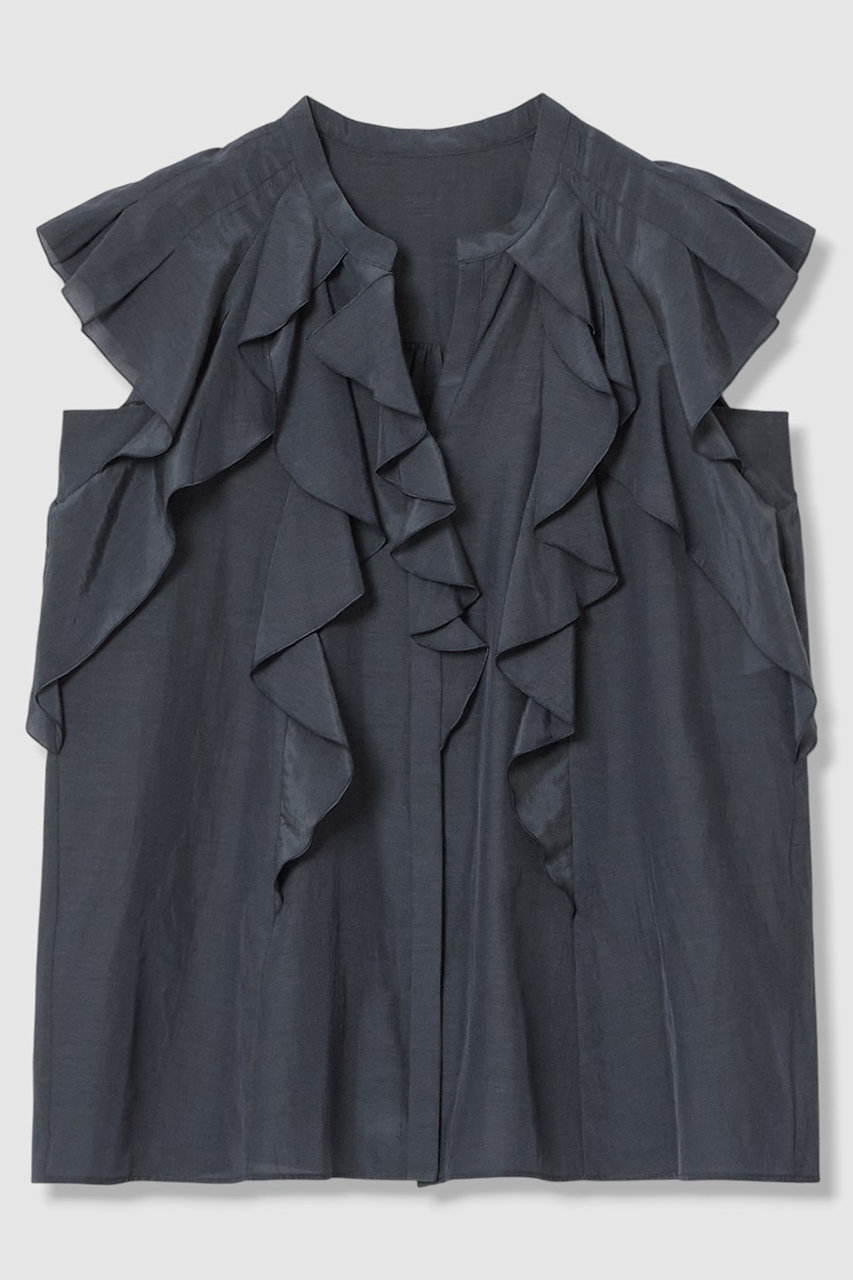 アナイ/ANAYIの【予約販売】ライトローンラッフル ブラウス(ネイビー/10261713400-73-380)