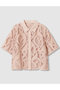 【予約販売】【セットアップ対象商品】リーフコード刺繍半袖 ブラウス アナイ/ANAYI ピンク
