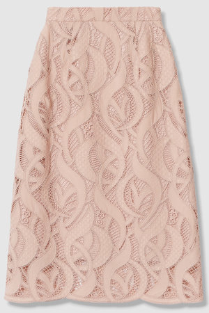 アナイ/ANAYIの【予約販売】【セットアップ対象商品】リーフコード刺繍 Iライン スカート(110700/110703)