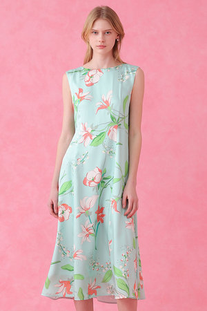 アナイ/ANAYIの【予約販売】リリーフラワープリントフレア ワンピース(110500/110503)