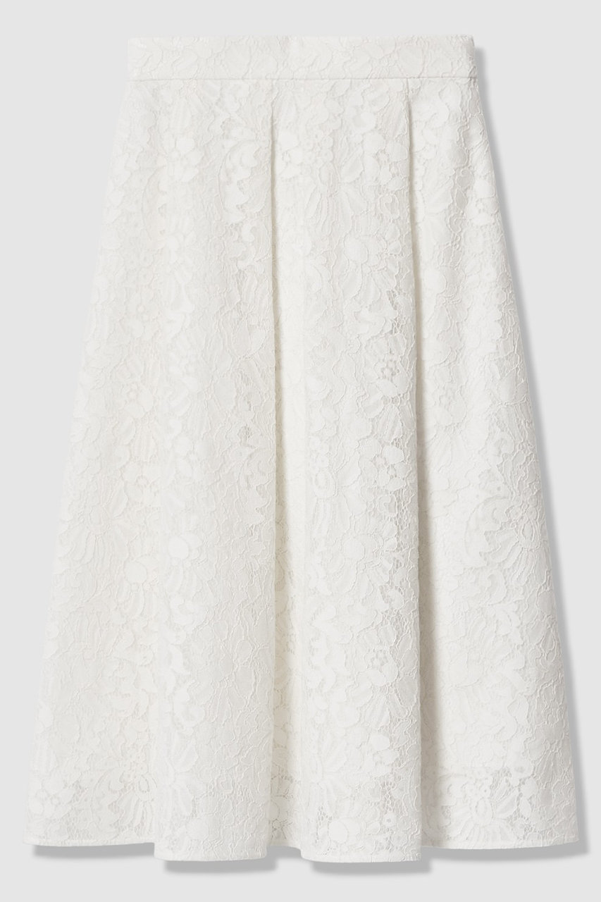 アナイ/ANAYIの【予約販売】【セットアップ対応商品】メッシュレースタック スカート(オフホワイト/10261111180-63-380)