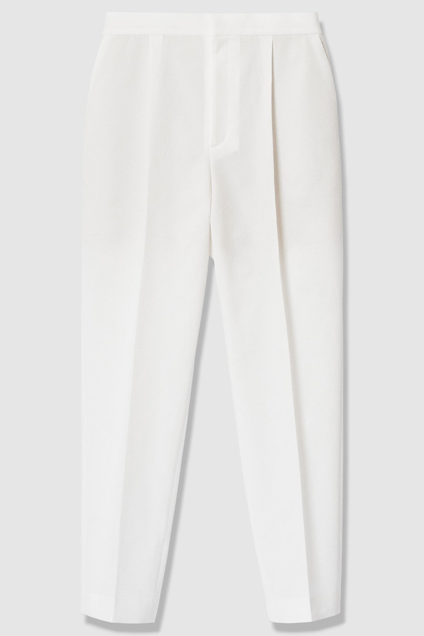 アナイ/ANAYIの【予約販売】サッカーストレッチテーパードパンツ(ホワイト/10261712480-91-380)