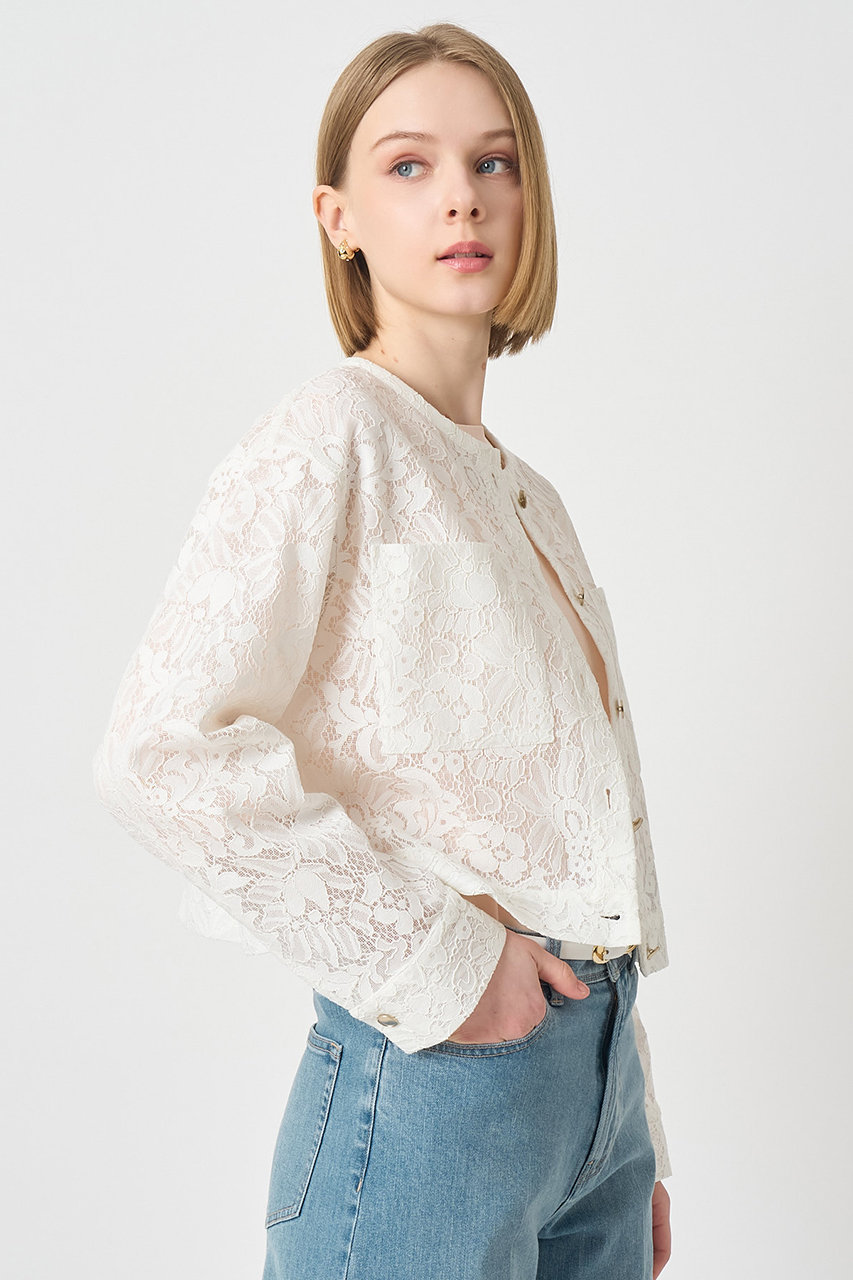 ANAYI(アナイ)｜【セットアップ対応商品】メッシュレースノーカラー