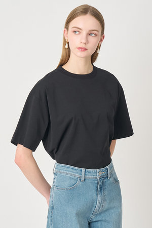 アナイ/ANAYIの【予約販売】コットン天竺半袖オーバー プルオーバー(110100/110102)