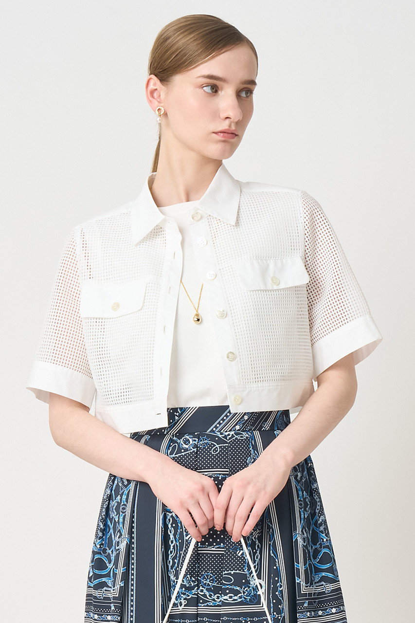 ANAYI(アナイ)｜【セットアップ対応商品】メッシュラッセル5分袖シャツ
