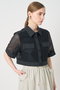 【セットアップ対応商品】メッシュラッセル5分袖シャツブルゾン アナイ/ANAYI