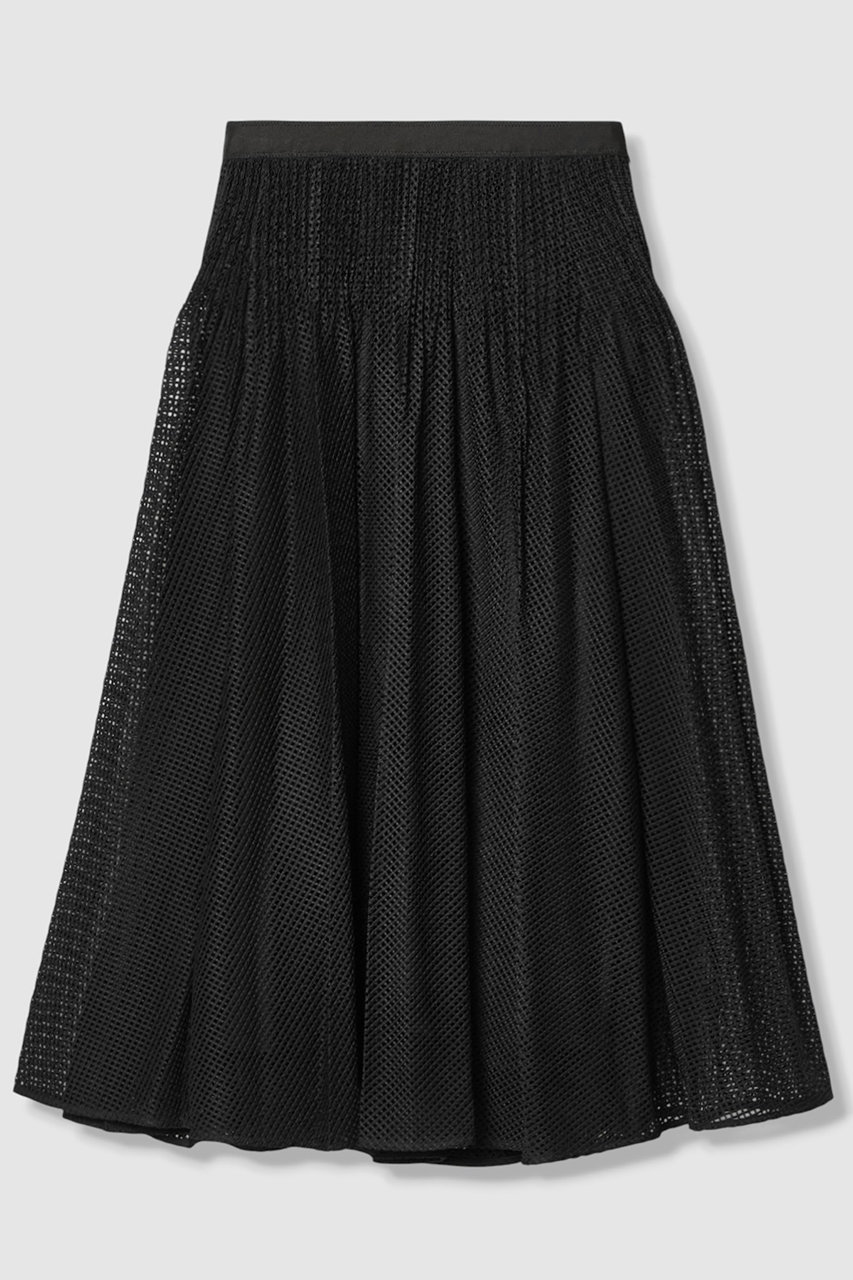 アナイ/ANAYIの【予約販売】【セットアップ対応商品】メッシュラッセルプリーツ スカート(ブラック/10261111360-95-380)