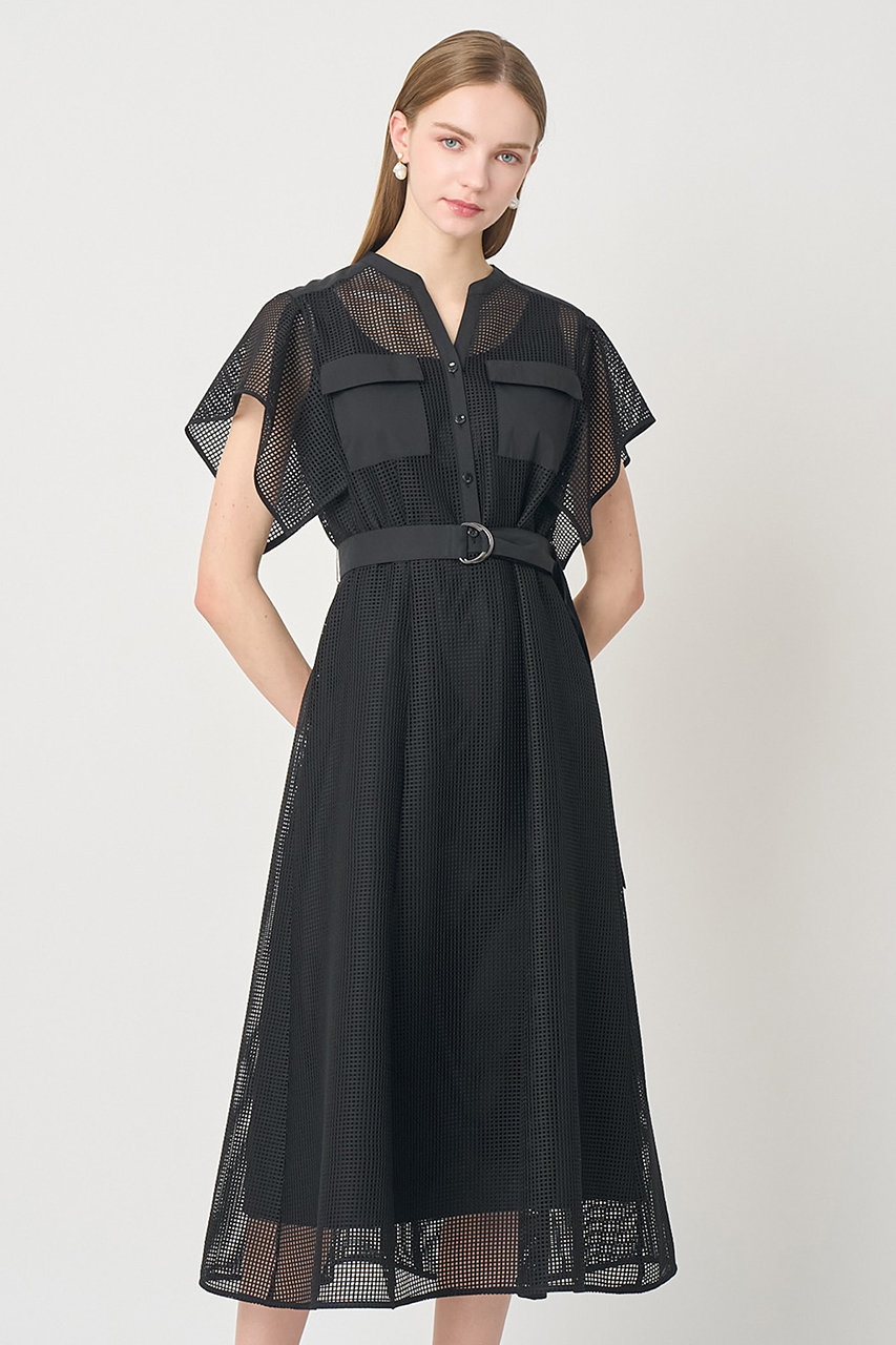 ANAYI(アナイ)｜【セットアップ対応商品】メッシュラッセルフレア袖