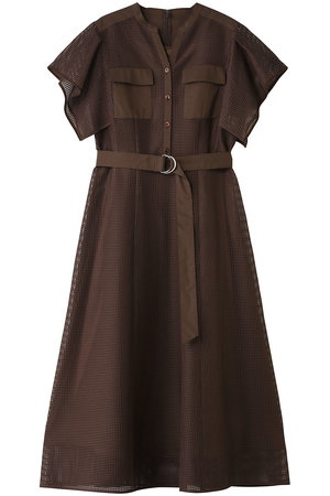 アナイ/ANAYIの【セットアップ対応商品】メッシュラッセルフレア袖 ワンピース(110500/110503)