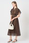 【セットアップ対応商品】メッシュラッセルフレア袖 ワンピース アナイ/ANAYI