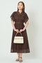 【セットアップ対応商品】メッシュラッセルフレア袖 ワンピース アナイ/ANAYI