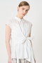 【セットアップ対応商品】ナイロンコットンタフタカシュクールシャツ アナイ/ANAYI