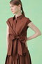【セットアップ対応商品】ナイロンコットンタフタカシュクールシャツ アナイ/ANAYI