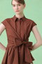 【セットアップ対応商品】ナイロンコットンタフタカシュクールシャツ アナイ/ANAYI