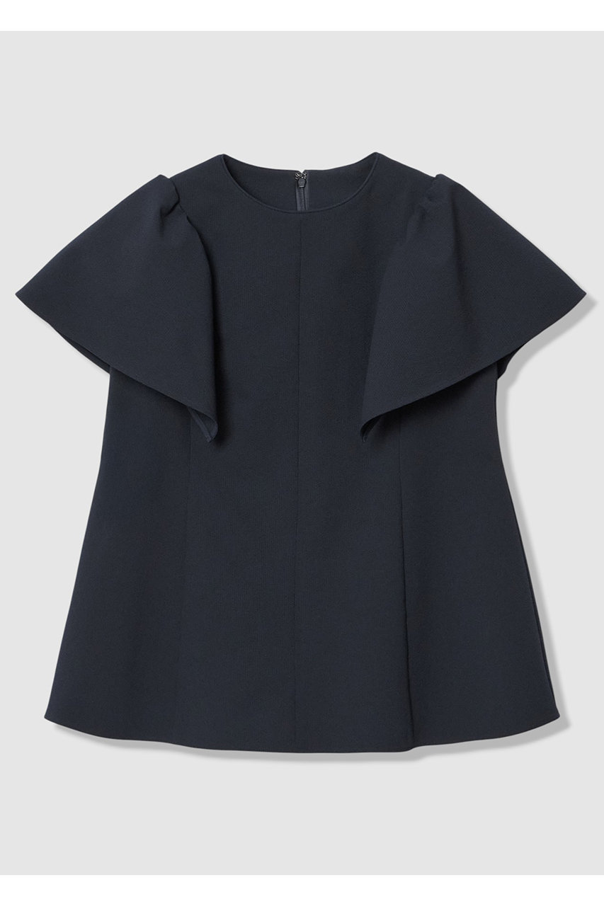 ANAYI ブラック ペプラムジレ　38 ANAYI（アナイ）の「シルクウールペプラムジレ（その他アウター）」 - WEAR