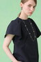 【セットアップ対応商品】サッカーストレッチペプラム ブラウス アナイ/ANAYI