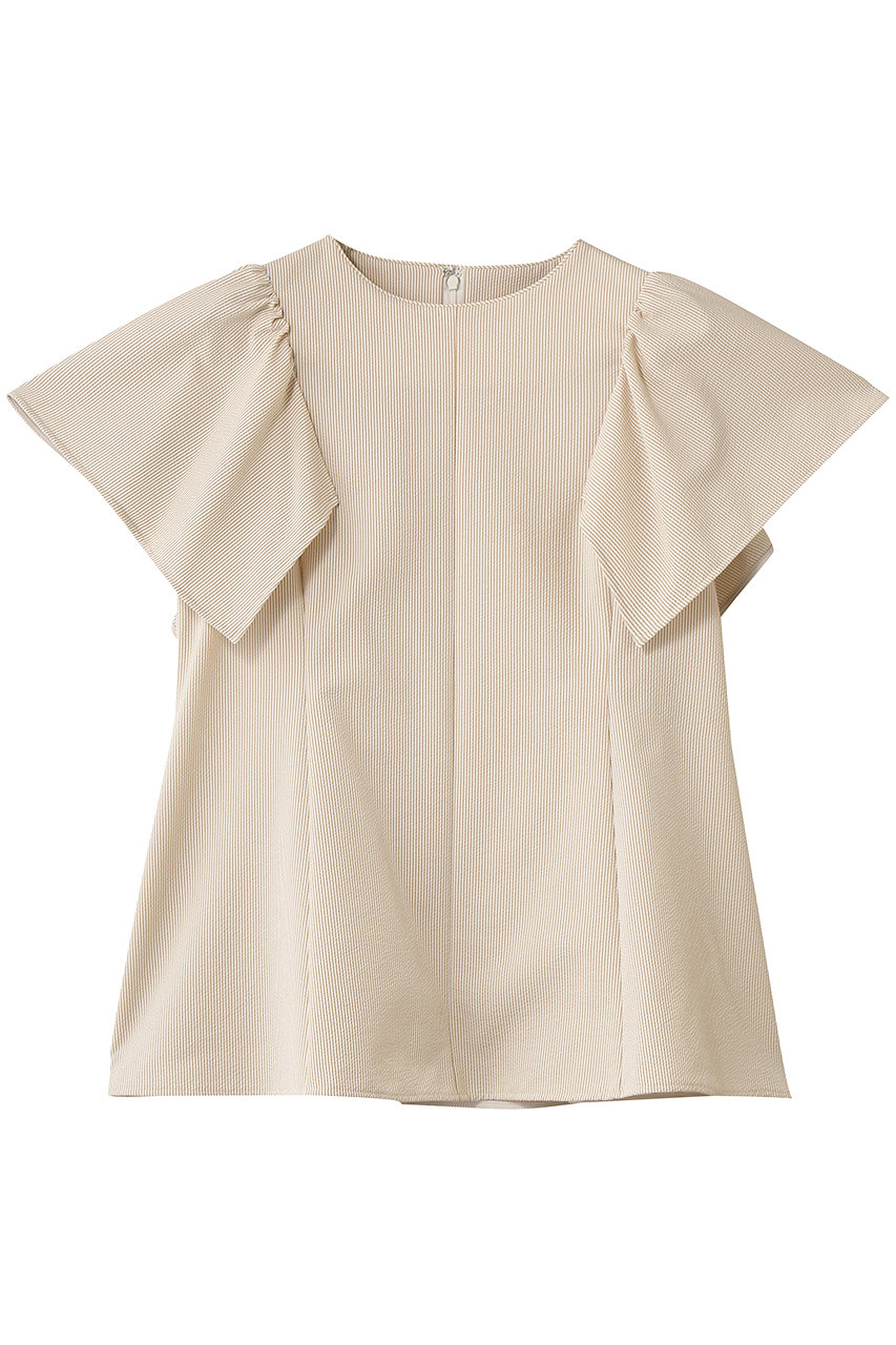 アナイ/ANAYIの【セットアップ対応商品】サッカーストレッチペプラム ブラウス(ベージュ/10261713480-91-380)