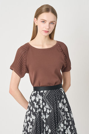 アナイ/ANAYIの【予約販売】プチフリルスリーブ プルオーバー(110300/110301)