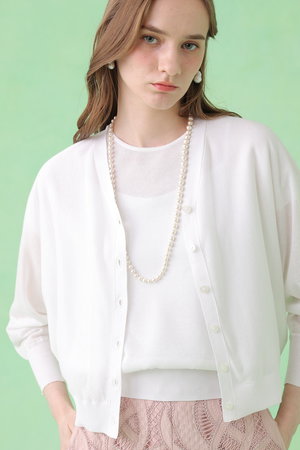 アナイ/ANAYIの【予約販売】シアー天竺ドルマンVカーディガン(110300/110303)